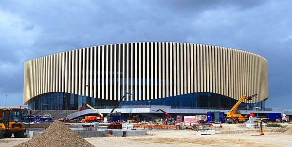 The arena under construction in September 2016