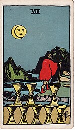 Eight of Cups from the Rider-Waite tarot deck Cups08.jpg