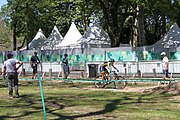 Deutsch: Radsport bei den Olympischen Jugendspielen 2018 Tag 10, 16. Oktober 2018 - Combined Criterium – XCC Qualifikation weiblich English: Cycling at the 2018 Summer Youth Olympics – Women's Combined Criterium – XCC Qualification on 16 October 2018.