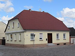 The house on the corner of Dammstrasse and Pritzerber Hauptstrasse