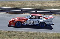 Don Devendorf and Tony Adamowicz drove a 280ZX Turbo to the 1983 IMSA GTO Championship. Datsun280ZXrace.jpg