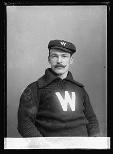 Deacon McGuire, the all-time leader in assists by a catcher Deacon McGuire - Washington Senator.jpg