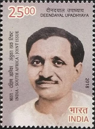 <span class="mw-page-title-main">Deendayal Upadhyaya</span> Indian thinker and former leader of the political party Bharatiya Jana Sangh