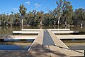 English: The Deep Creek Marina on the en:Murray River near en:Moama.