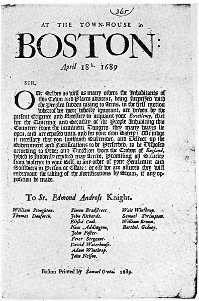 File:Demand for Surrender of Sir Edmund Andros.jpg