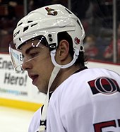 Grant with the Ottawa Senators in 2013. Derek Grant - Ottawa Senators.jpg