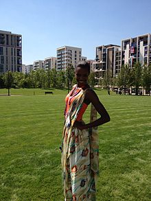 Diane Nukuri-Johnson at the 2012 Olympics, Burundi Day.jpg