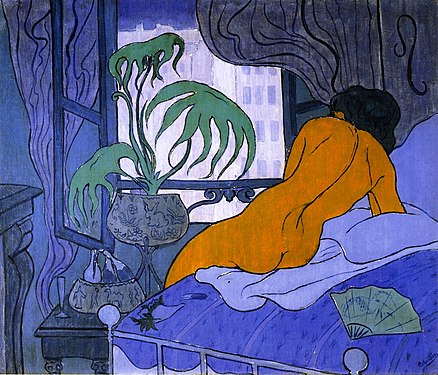 Det blå værelse, ca. 1900