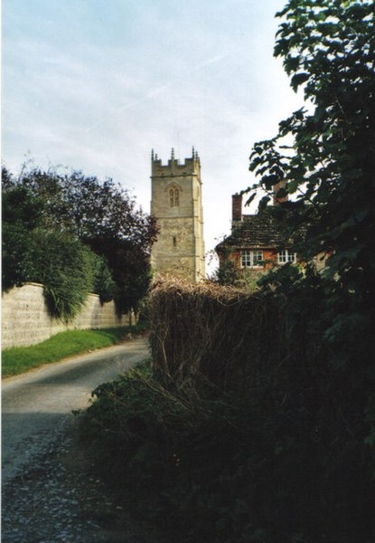 File:Down the lane,behind the church. - geograph.org.uk - 273740.jpg