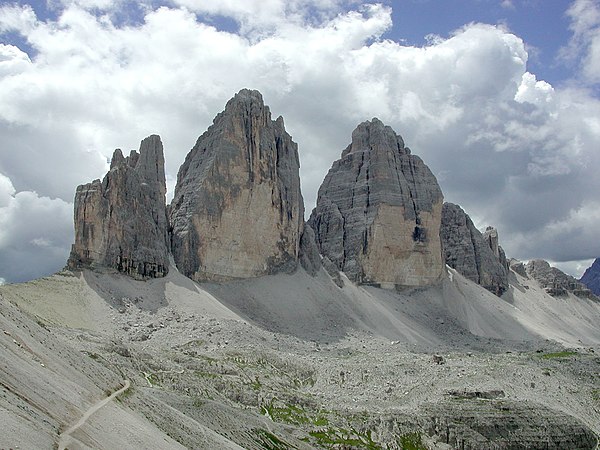 The Tre Cime di Lavaredo hosted the finish to the Giro's queen stage.