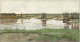 Nicolaas Bastert (1890/1919): Een waterplas in een weiland, Rijksmuseum Amsterdam