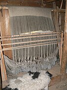 Métier vertical en Islande. Musée de l'ancienne maison d'Éric le Rouge.