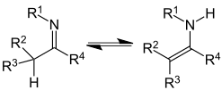 Enamine Imine Tautomerisme V.1.svg