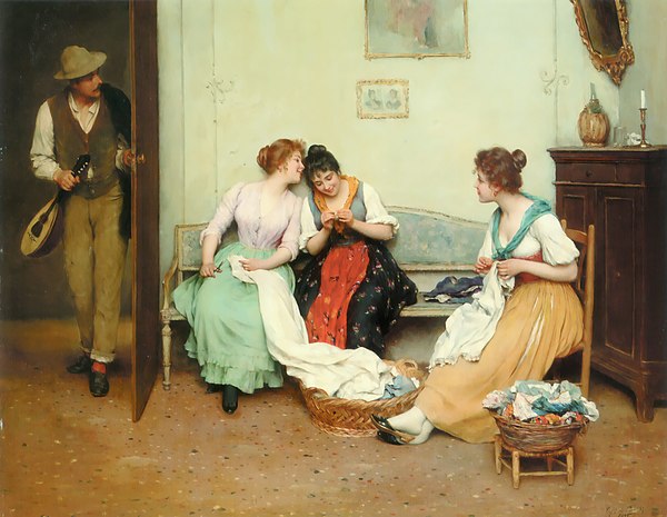 The Friendly Gossips (1901) by Eugene de Blaas