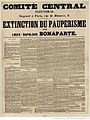 Esej Ludwika Napoleona „Wymieranie pauperyzmu”, opowiadający się za reformami mającymi pomóc klasie robotniczej, był szeroko rozpowszechniany podczas kampanii wyborczej 1848 roku.