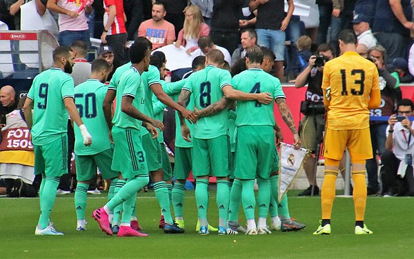 Madrid players in a pre-season friendly against Red Bull Salzburg