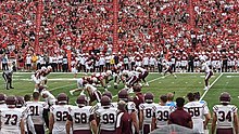 Fordham vs. Nebraska at Memorial Stadium, 2021. FU-Nebraska2021.jpg