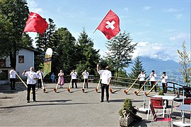 Day 38: Flag throwers & alphorns, Seebodenalp, Switzerland