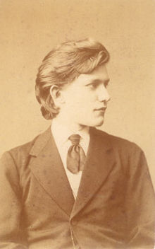 Felix Schumann im Alter von 17 Jahren. Die Aufnahme stammt aus einer Fotoserie des Londoner Fotostudios Elliott & Fry, die während des Englandaufenthalts von Felix mit seiner Mutter Clara im März 1872 angefertigt wurde. (Quelle: Wikimedia)