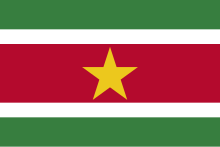 Description de l'image Flag of Suriname.svg.