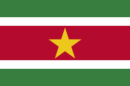 Nationale Vlag van Suriname Bandeira Nacional do Suriname