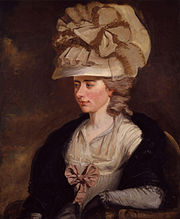 Tableau. Jeune femme vue de 3/4 gauche avec un chapeau excentrique