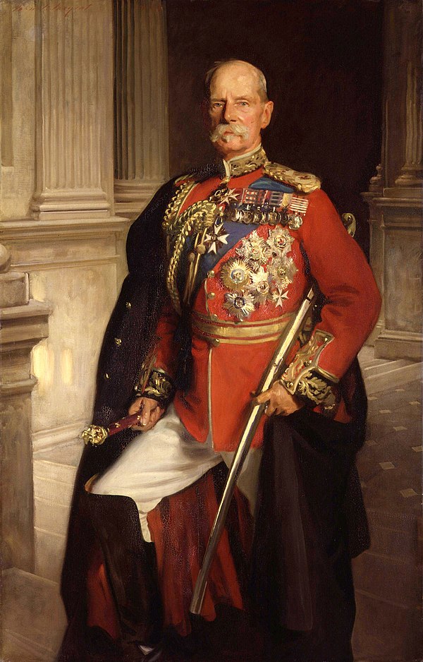 The Earl Roberts painted 1906 in the full dress uniform of a Field Marshal in the British Army