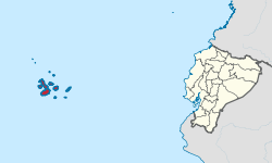 Ubicación de la provincia de Galápagos