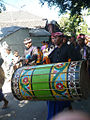 Bahasa Indonesia: Gendang Beleq, kesenian dari Lombok, Nusa Tenggara Barat.