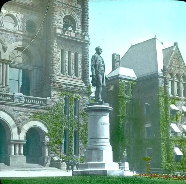 Monument to George Brown at Queen's Park, Toronto, Ontario, Canada, c. 1910