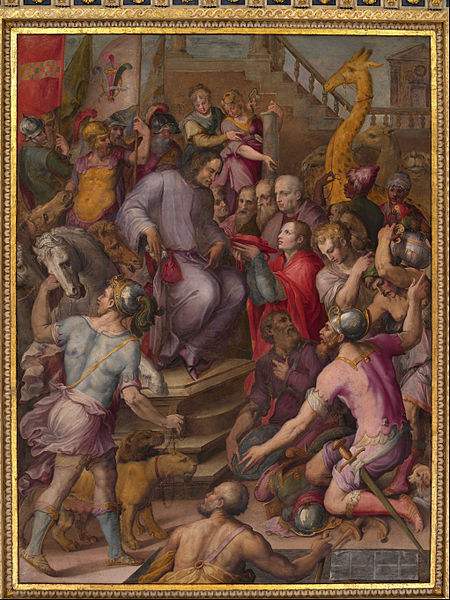 File:Giorgio Vasari - Lorenzo the Magnificent receives the tribute of the ambassadors - Google Art Project.jpg