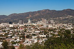 Glendale-ning Forest Lawn Memorial Park-dan ko'rinishi