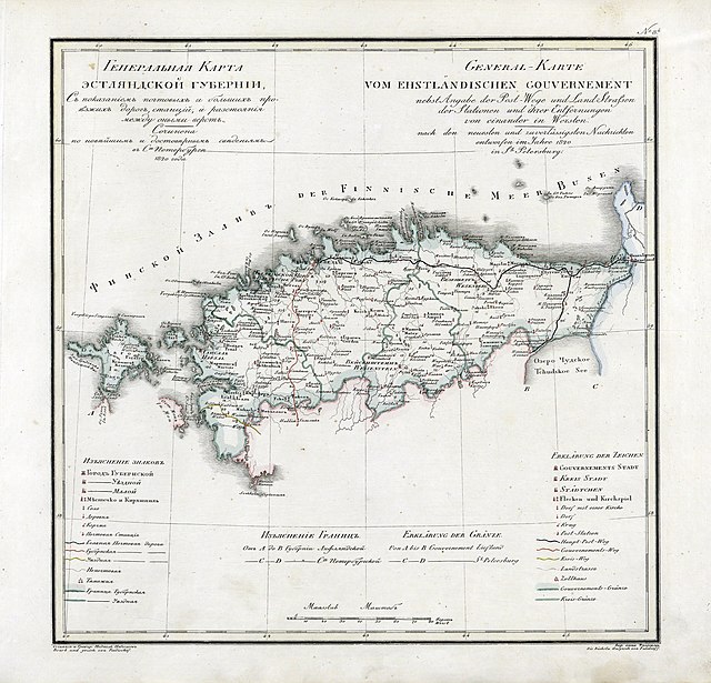 Guvernementet Estland 1820.