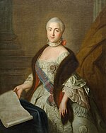 Grand Duchess Catherine Alexeevna by I.P. Argunov after Rotari (1762, Kuskovo museum).jpg