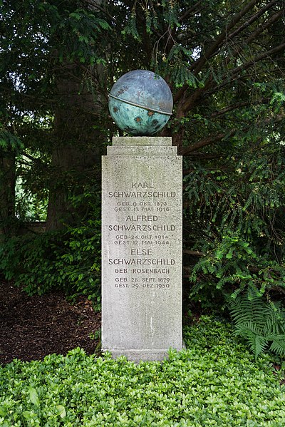 Karl Schwarzschild's grave at Stadtfriedhof (Göttingen)