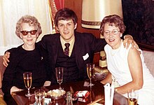 Grete Menzel (left, here in 1968 with a trainee and his mother Birgit Ridderstedt) was a self-taught vocal coach living and working at a large hotel in Salzburg in the latter part of the former century; she was used by many famous singers and had an unusual method focusing on the pronunciation of vowels and corresponding vibration of the lungs Grete Menzel, Lars Jacob & Birgit Ridderstedt 1968.jpg