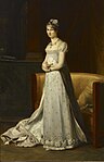 路易十四的妹妹，法國公主在逃往奧地利之後剪影畫