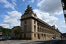 The Alfred Gelder Street frontage Guildhall Alfred Gelder Street, Kingston upon Hull, Jun23.jpg