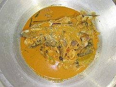 Gulai kapalo lauak, fish head gulai, a Minang dish