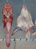 Gustave Caillebotte - Cabeza de ternero y lengua de buey - 1999.561 - Art Institute of Chicago.jpg