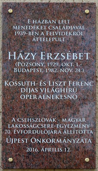 File:Házy Erzsébet plaque (Budapest-04 Baross u 58).jpg