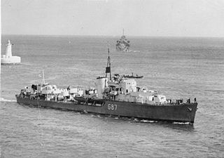 HMS <i>Lance</i> (G87) Destroyer of the Royal Navy