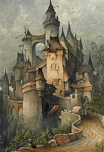 Romantisk borg, 1903 (akvarel)