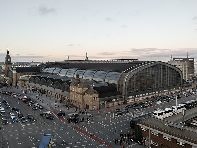 Hamburg Hauptbahnhof, Germany, one of the busiest train stations in Europe