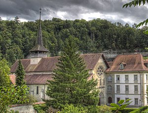 Kloster Hauterive: Geographische Lage, Geschichte, Sehenswürdigkeiten