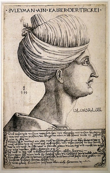 File:Hieronymus hopfer, ritratto del sultano solimano il magnifico, 1526 ca., acquaforte (bologna, gds della pinacoteca nazionale).jpg