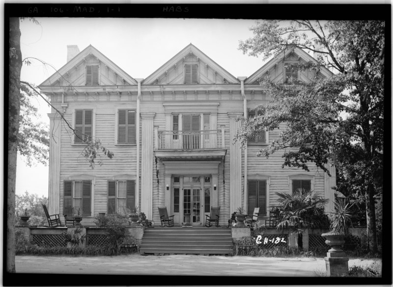 File:Historic American Buildings Survey L. D. Andrew - Photographer June, 5, 1936 FRONT ELEVATION - Thurleston, 455 Dixie Highway, Madison, Morgan County, GA HABS GA,106-MAD,1-1.tif