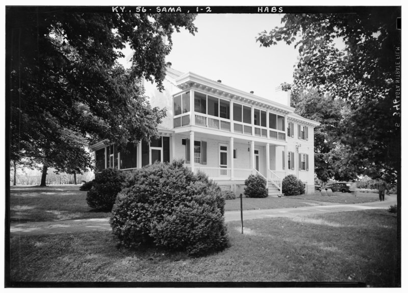 File:Historic American Buildings Survey Lester Jones, Photographer May 26, 1940. VIEW FROM SOUTHEAST - Zachary Taylor House, 5608 Apache Road (formerly Blankenbaker Lane), Saint HABS KY,56-SAMA,1-2.tif