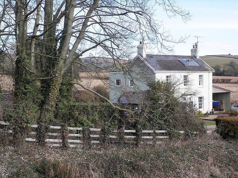 File:House, overlooking the railway line, near Ellerhayes - geograph.org.uk - 1720066.jpg