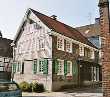 Birthplace of Rontgen in Remscheid-Lennep House-of birth of Wilhelm Conrad Roentgen.jpg